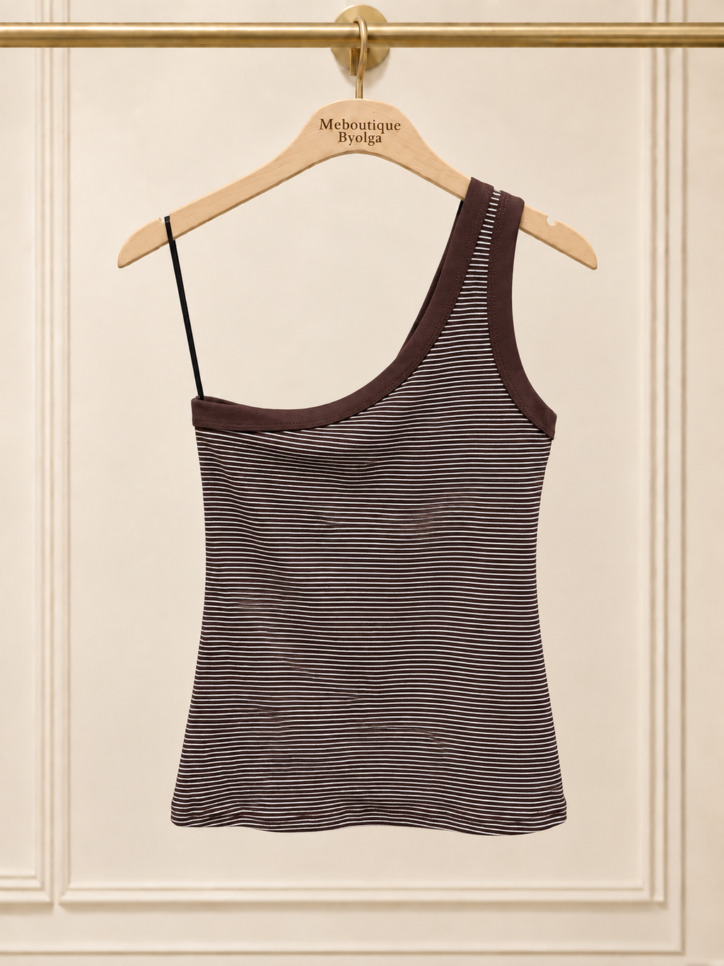 One Shoulder Strip Top