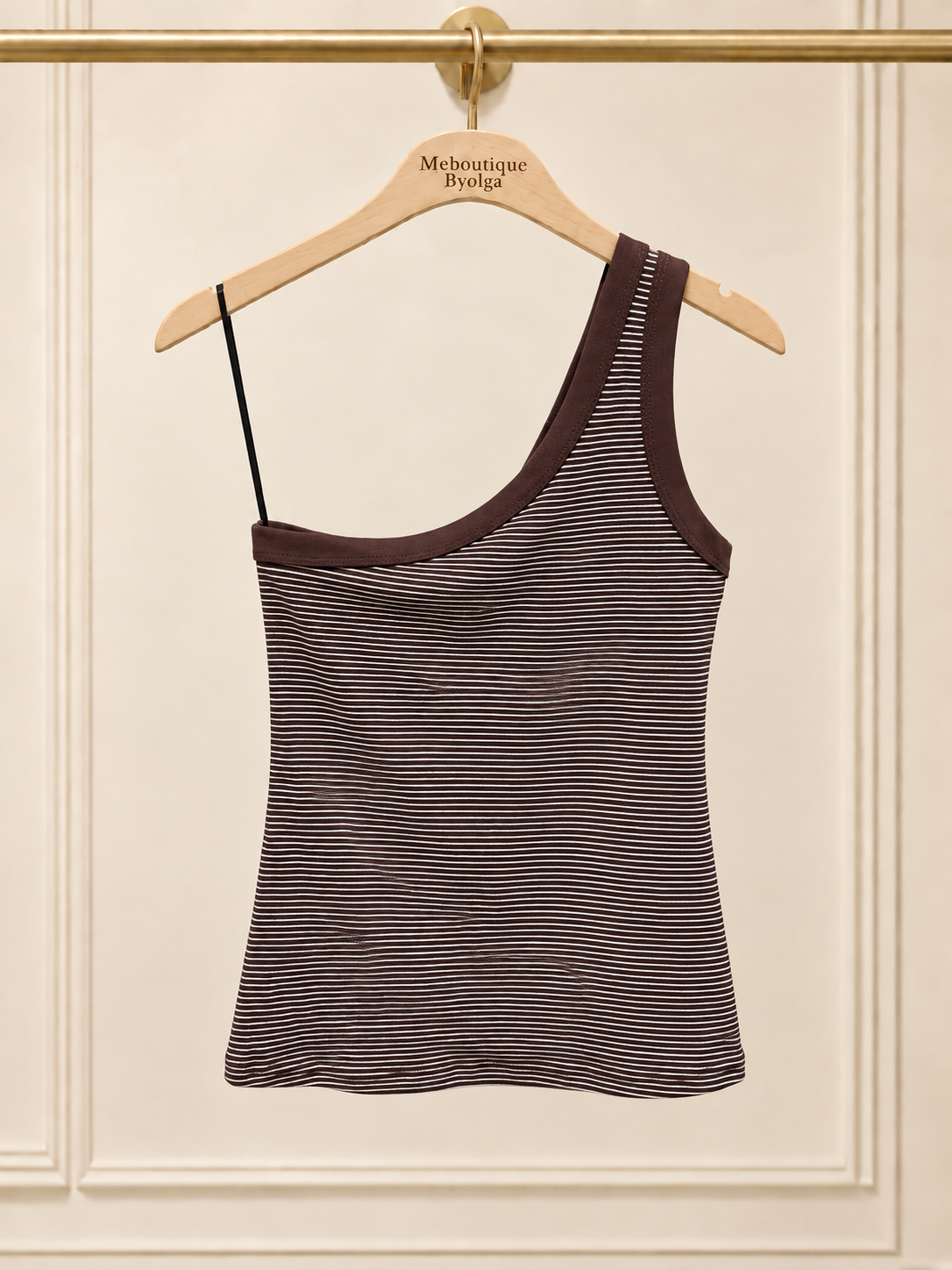 One Shoulder Strip Top