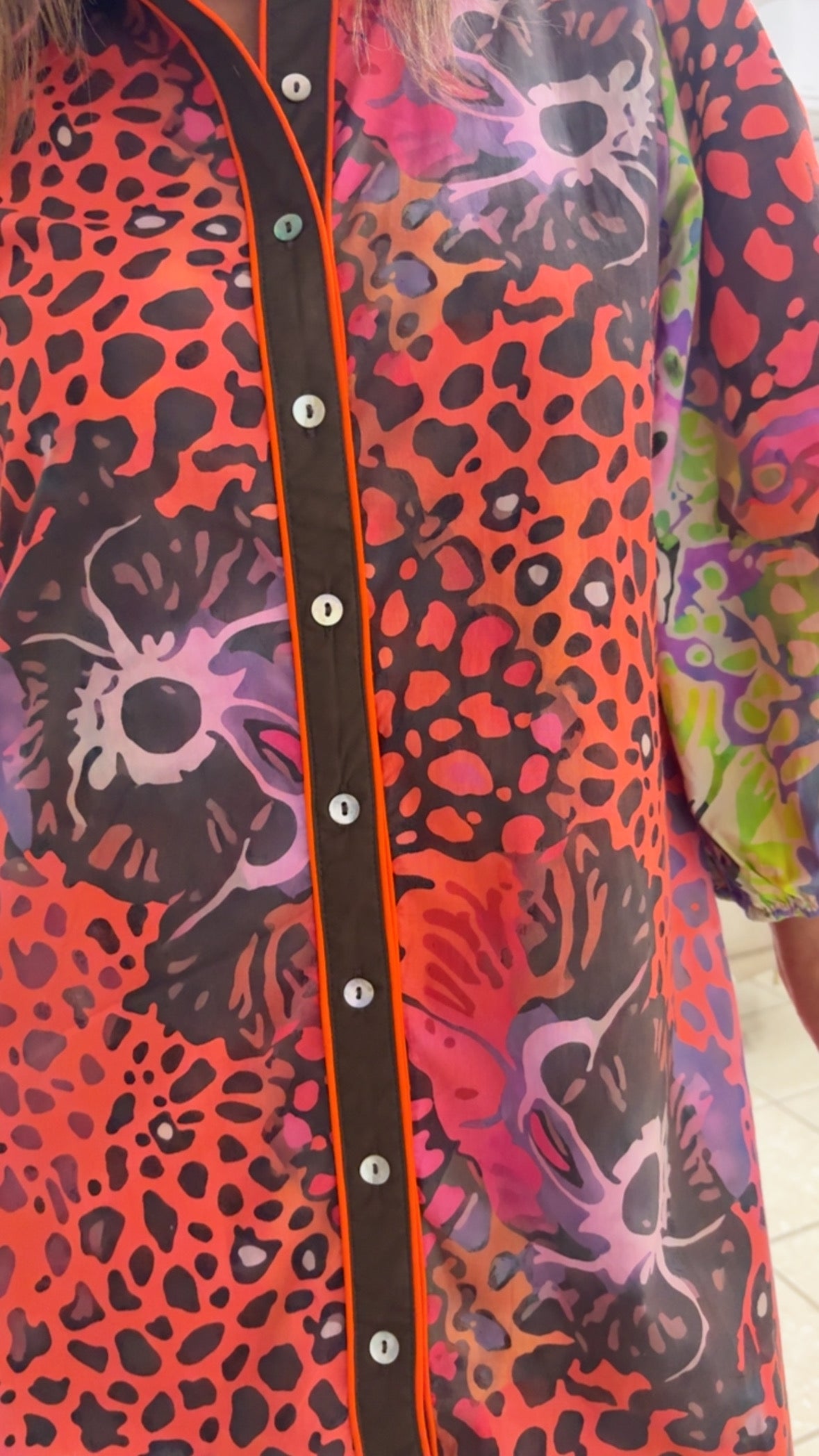 Leopard Floral Dress